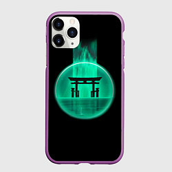 Чехол iPhone 11 Pro матовый Neon shrine, цвет: 3D-фиолетовый