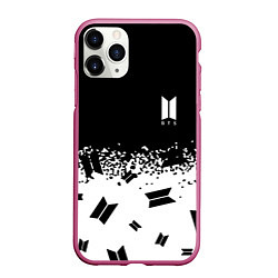 Чехол iPhone 11 Pro матовый Marshmello dj pattern краски, цвет: 3D-малиновый