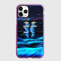 Чехол iPhone 11 Pro матовый Starcraft game glitch, цвет: 3D-фиолетовый