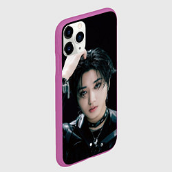 Чехол iPhone 11 Pro матовый Stray Kids Han Giant concept, цвет: 3D-фиолетовый — фото 2
