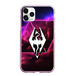 Чехол iPhone 11 Pro матовый The Elder Scrolls neon game