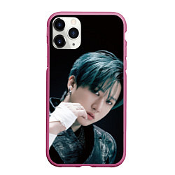 Чехол iPhone 11 Pro матовый Stray Kids Changbin Giant concept, цвет: 3D-малиновый