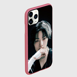 Чехол iPhone 11 Pro матовый Stray Kids I N Giant concept, цвет: 3D-малиновый — фото 2