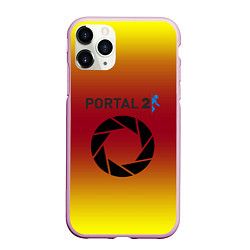 Чехол iPhone 11 Pro матовый Portal 2 gradient