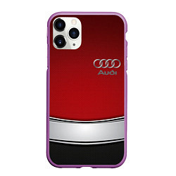 Чехол iPhone 11 Pro матовый Audi metal car steel