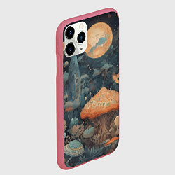 Чехол iPhone 11 Pro матовый Сказочная абстракция, цвет: 3D-малиновый — фото 2
