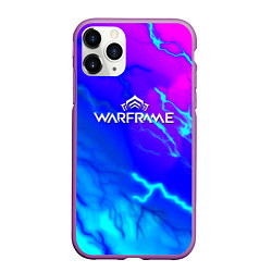 Чехол iPhone 11 Pro матовый Warframe neon storm, цвет: 3D-фиолетовый