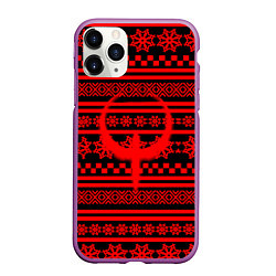 Чехол iPhone 11 Pro матовый Quake winter pattern