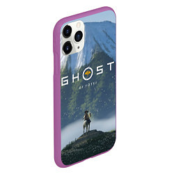 Чехол iPhone 11 Pro матовый Ацу на коне Ghost of Yotei, цвет: 3D-фиолетовый — фото 2