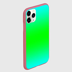 Чехол iPhone 11 Pro матовый Кислотный градиент текстура, цвет: 3D-малиновый — фото 2