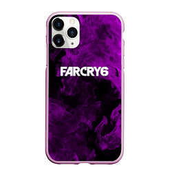 Чехол iPhone 11 Pro матовый Farcry neon fire, цвет: 3D-розовый