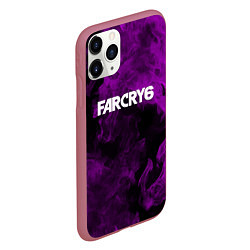 Чехол iPhone 11 Pro матовый Farcry neon fire, цвет: 3D-малиновый — фото 2