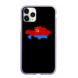 Чехол iPhone 11 Pro матовый СССР и Россия