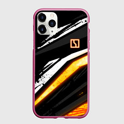 Чехол iPhone 11 Pro матовый Zeekr - orange light, цвет: 3D-малиновый