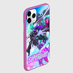 Чехол iPhone 11 Pro матовый Герои из Supervive, цвет: 3D-фиолетовый — фото 2