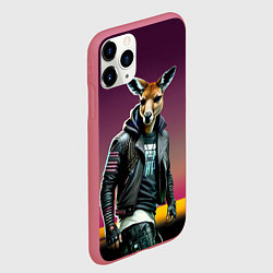 Чехол iPhone 11 Pro матовый Cool Kenga - ai art fantasy, цвет: 3D-малиновый — фото 2
