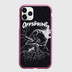 Чехол iPhone 11 Pro матовый The offspring Supercharged, цвет: 3D-малиновый
