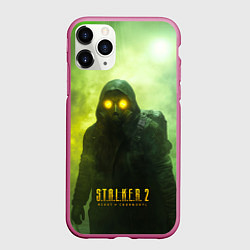 Чехол iPhone 11 Pro матовый Stalker 2 ядовитый дым, цвет: 3D-малиновый