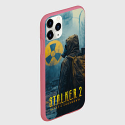 Чехол iPhone 11 Pro матовый Stalker 2 зараженная зона, цвет: 3D-малиновый — фото 2