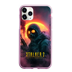 Чехол iPhone 11 Pro матовый Stalker 2 радиоактивный фон