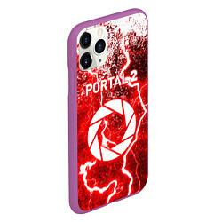 Чехол iPhone 11 Pro матовый Portal брызги красок шторм, цвет: 3D-фиолетовый — фото 2