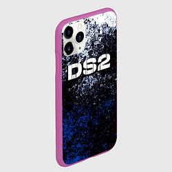 Чехол iPhone 11 Pro матовый Deathstranding 2 брызги красок, цвет: 3D-фиолетовый — фото 2