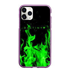 Чехол iPhone 11 Pro матовый Destiny кислотный огонь