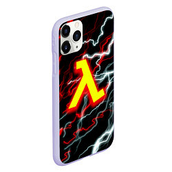 Чехол iPhone 11 Pro матовый Half life storm logo, цвет: 3D-светло-сиреневый — фото 2