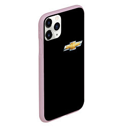 Чехол iPhone 11 Pro матовый Chevrolet logo, цвет: 3D-розовый — фото 2