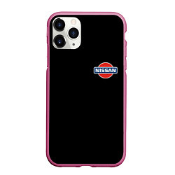 Чехол iPhone 11 Pro матовый Nissan logo steel