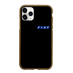 Чехол iPhone 11 Pro матовый FIAT logo auto, цвет: 3D-коричневый