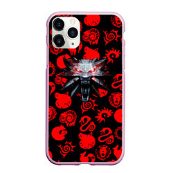 Чехол iPhone 11 Pro матовый The Witcher anime pattern