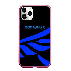 Чехол iPhone 11 Pro матовый God of War крылья богов, цвет: 3D-малиновый