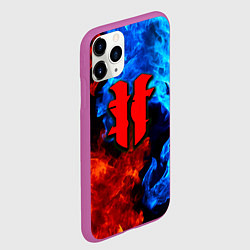Чехол iPhone 11 Pro матовый Starcraft fire steel, цвет: 3D-фиолетовый — фото 2