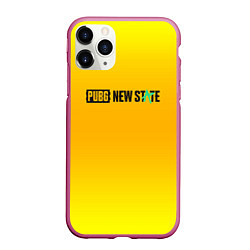 Чехол iPhone 11 Pro матовый PUBG gradient steel