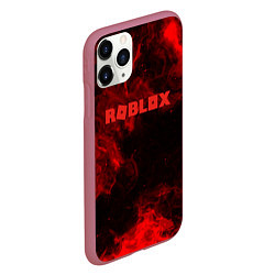 Чехол iPhone 11 Pro матовый Roblox space, цвет: 3D-малиновый — фото 2