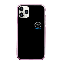 Чехол iPhone 11 Pro матовый Mazda logo auto, цвет: 3D-розовый