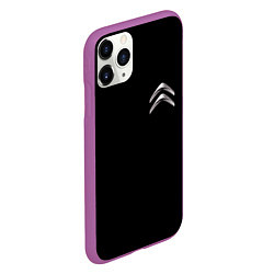 Чехол iPhone 11 Pro матовый Citroen logo auto, цвет: 3D-фиолетовый — фото 2