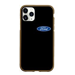 Чехол iPhone 11 Pro матовый FORD logo auto