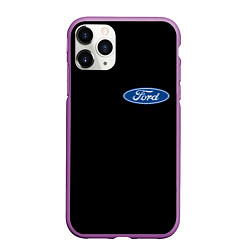 Чехол iPhone 11 Pro матовый FORD logo auto