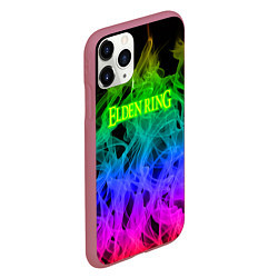 Чехол iPhone 11 Pro матовый Elden ring flame, цвет: 3D-малиновый — фото 2