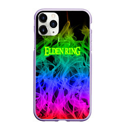 Чехол iPhone 11 Pro матовый Elden ring flame, цвет: 3D-светло-сиреневый