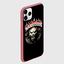 Чехол iPhone 11 Pro матовый Hardcore рычащий зверь, цвет: 3D-малиновый — фото 2