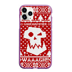 Чехол iPhone 11 Pro матовый Вязаный warhammer waaagh