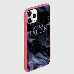 Чехол iPhone 11 Pro матовый Lord of the fallen fire, цвет: 3D-малиновый — фото 2