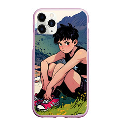 Чехол iPhone 11 Pro матовый A girl anime