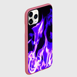 Чехол iPhone 11 Pro матовый Неоновый огненный стиль, цвет: 3D-малиновый — фото 2