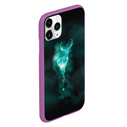 Чехол iPhone 11 Pro матовый  Patronus deer, цвет: 3D-фиолетовый — фото 2