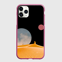 Чехол iPhone 11 Pro матовый Arrakis sandworm Dune, цвет: 3D-малиновый