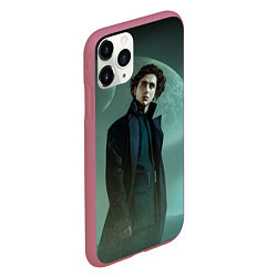 Чехол iPhone 11 Pro матовый Timothee Chalamet in the desert, цвет: 3D-малиновый — фото 2